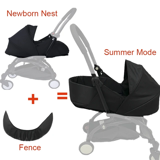 Yoyo Stroller Accessories 0+ Newborn Pack Nest Baby Stroller Sleeping  Basket Sleeping Bag For Babyzen YOYO2 Babytime Pram Basket - AliExpress