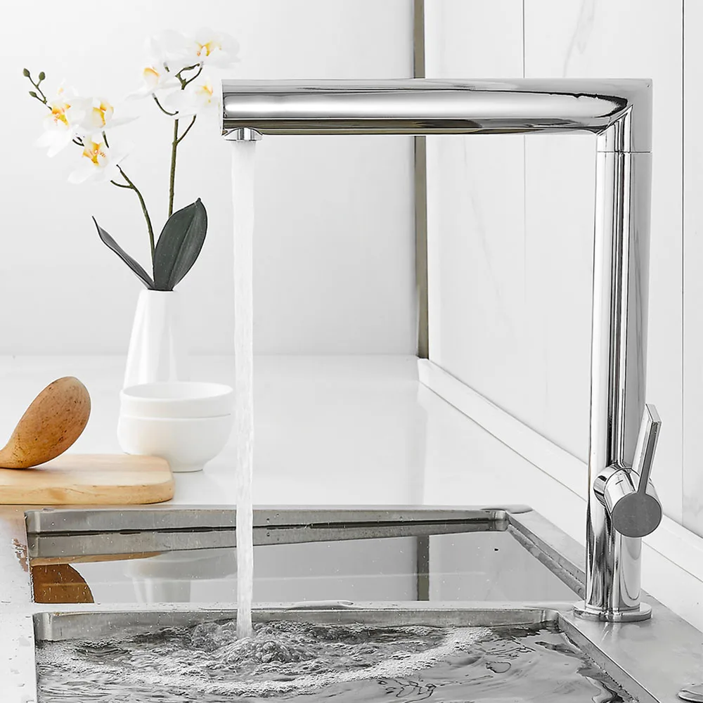 

Kitchen Sink Faucet Mixer Single Handle Single Hole Cold Hot Water Kitchen Mixer Tap 360 Degree Rotation Water Purification Tap
