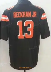 Майки 6 Baker Mayfield 13 Odell Beckham Jr 24 Nick Chubb 95 Myles Garrett 80 Jarvis Landry 21 Denzel Ward 17 Browns для мужчин и молодежи - Цвет: 6