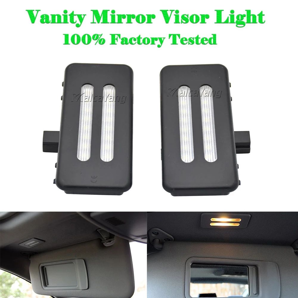 2Pcs LED Sun Visor Vanity Mirror Lamp Reading Light For BMW X3 F25 X1