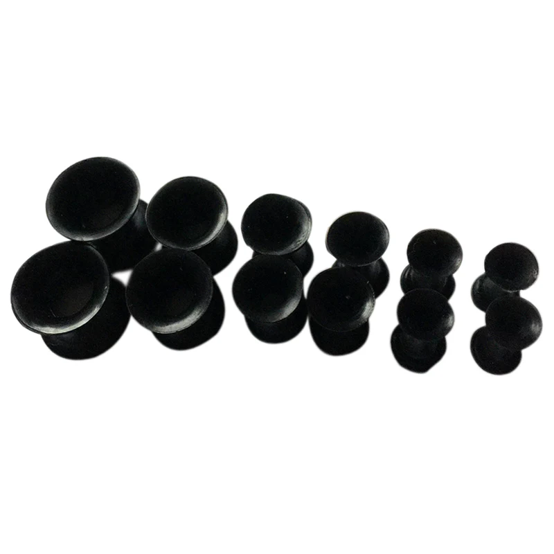 12 x Ear Stretching Черный 12 шт. Растяжка для уха вилки удлинитель для ушей Комплект расширители для ушей DM-19ING - Цвет: 12 x Ear Stretching