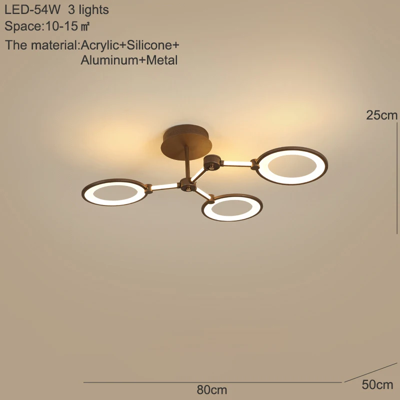 Потолочные светильники для столовой led люстра потолочная на кухню светодиодные потолочные лампы в спальню потолочные люстры для спальни современное освещение для интерьера потолочный светильник в для спальни - Цвет корпуса: Ring 3