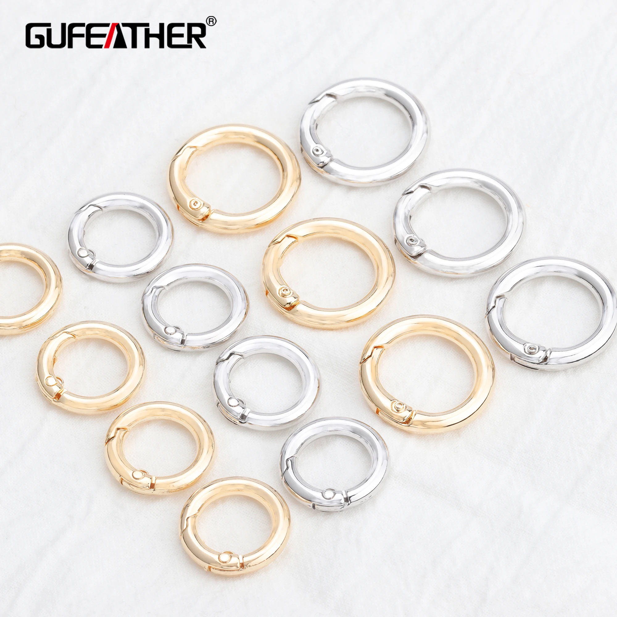 GUFEATHER M753 ювелирные аксессуары 18k позолота 0 3 мкм разъем застежки diy браслет