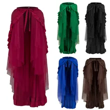 Модные женские большие размеры с эластичной резинкой на талии, многослойные Лоскутные несимметричные вечерние длинные юбки для дам и взрослых, пачки в Корейском стиле для женщин