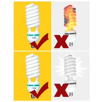 SH 135W LED Lighting Bulbs Photography Video Light Lamp Light Bulb Daylight E27 Socket For Softbox Photo Video Studio 5