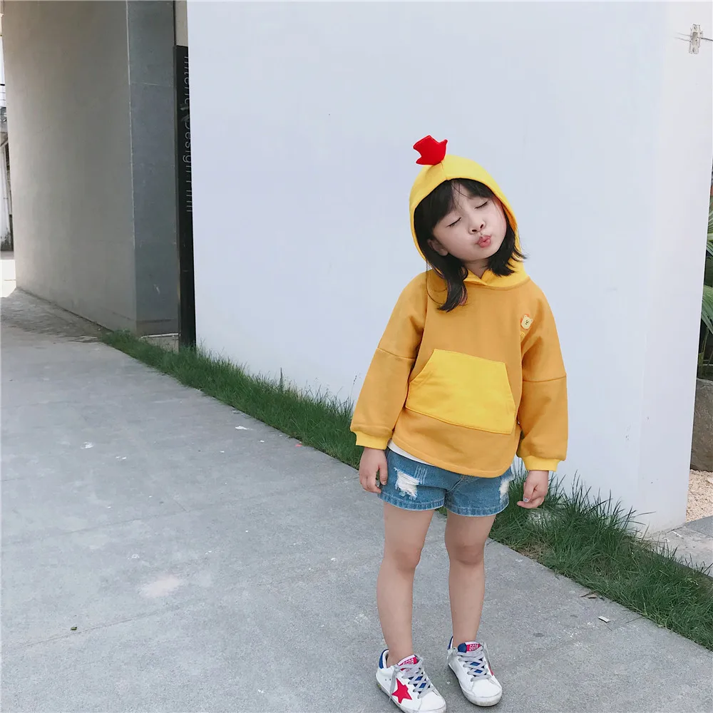 Tonytaobaby/осенне-зимняя одежда; Новая детская одежда; креативные худи для мальчиков и девочек; Детский свитер; детские толстовки с капюшоном