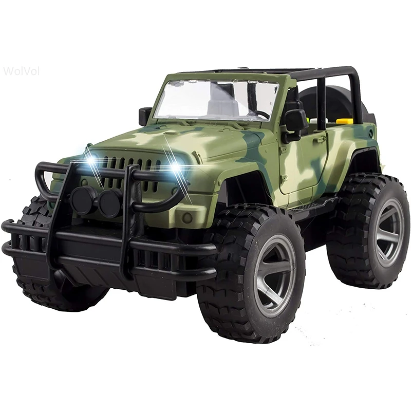 

1:16 Off-Road Toy Car Friction Powered Model Vehicle with Fun Lights & Music Toy Plastic Car Great Gift for Kids Boys & Girl