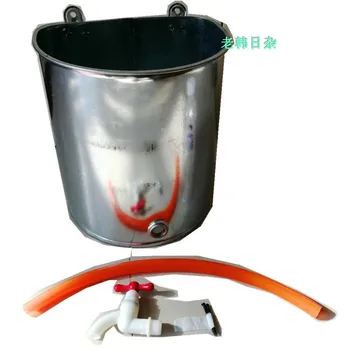 

Barber shop shampoo bucket bath barrel vintage wall-mounted metal bucket bucket with faucet iron bucket dormitory home
