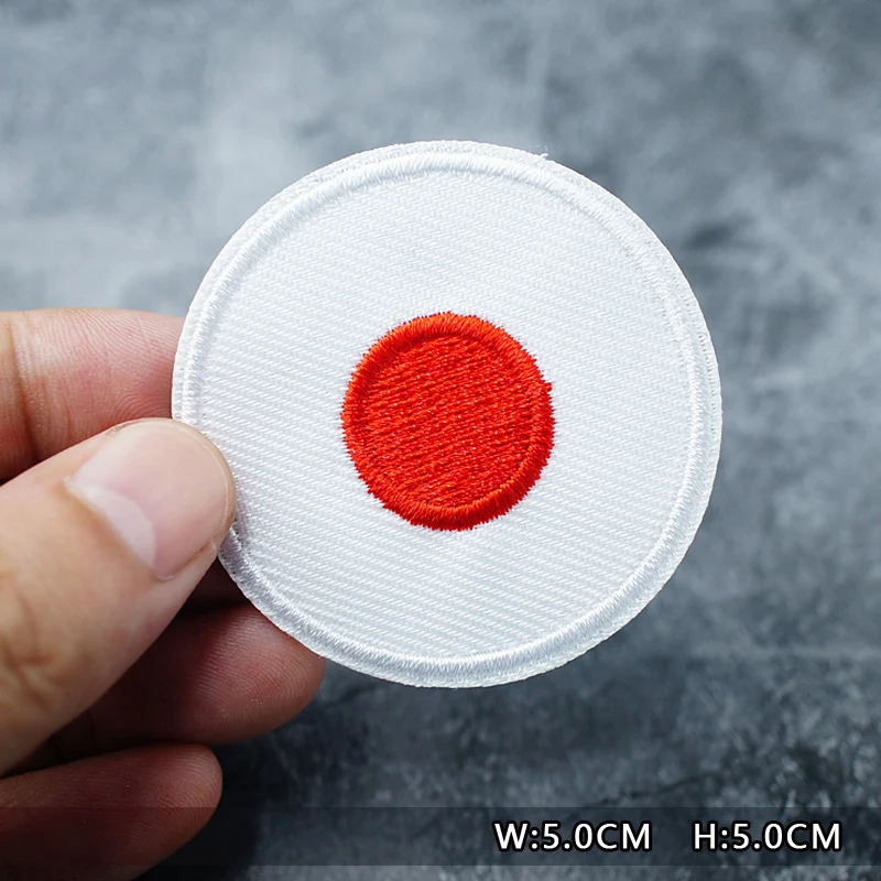 National Flag Patches Embroidery For T-Shirt Iron On Appliques Clothes Jeans Stickers Badges Country The Stars And Stripes