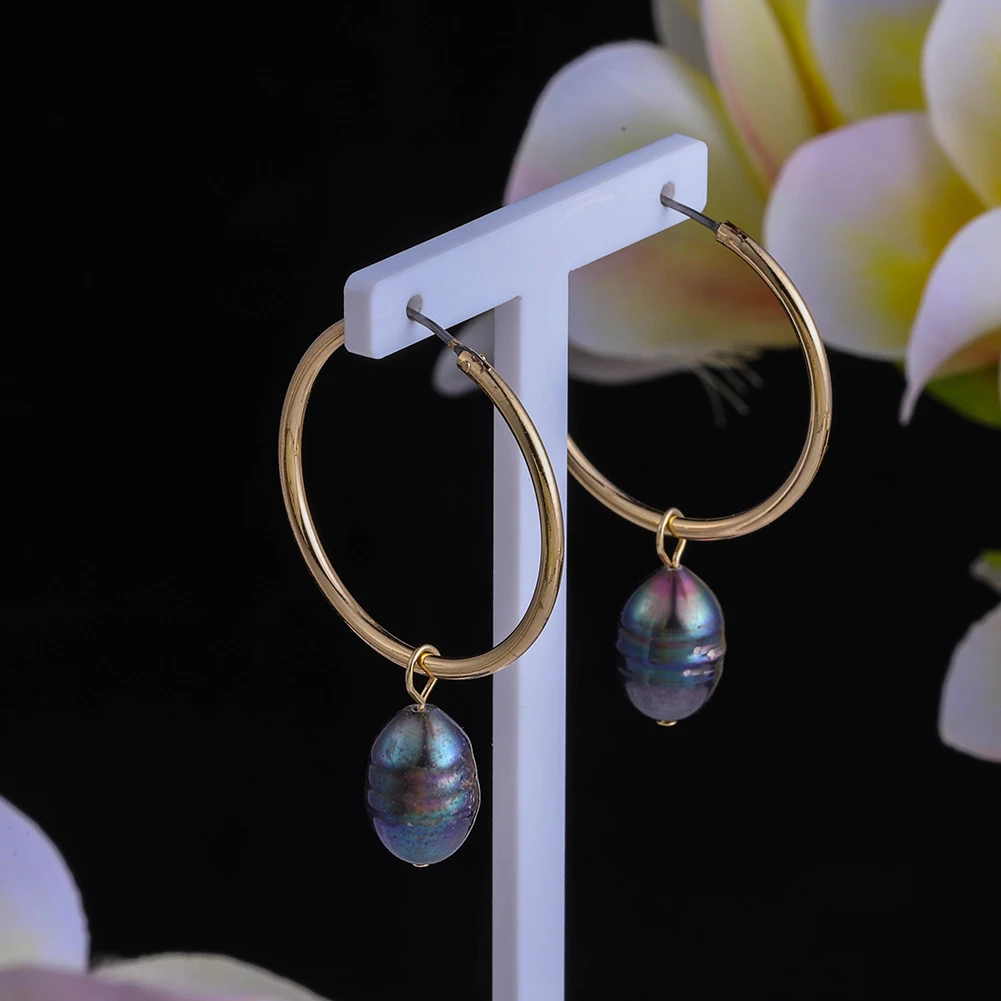 Cring Coco Pearl Jewelry Sets Hawaiian Freshwater Pearls Hoop Earrings 2024 Trend Women's Accessories Necklace Sets for Women
