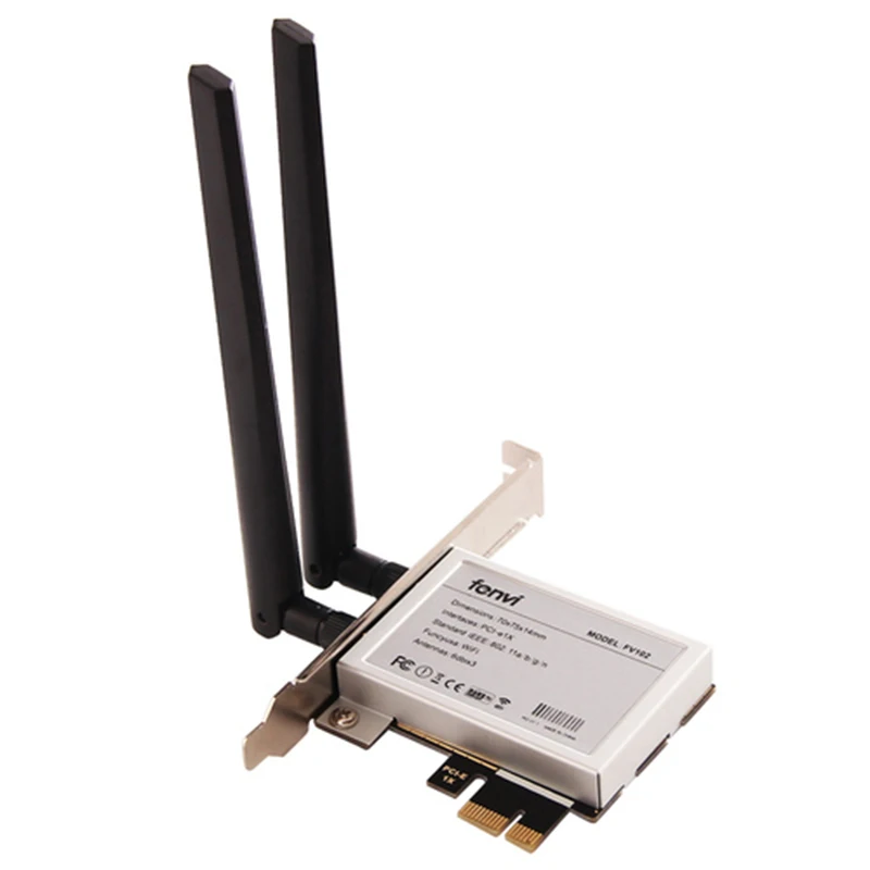 M.2 to PCI-Ex1 Desktop Adapter For Intel Wifi 6 AX200NGW 2400Mbps Dual Band 2.4G 5GHz Bluetooth 5.0 NGFF Wi-Fi Card 802.11ac/ax