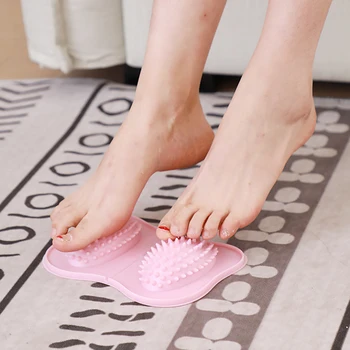 

1pc PVC Soft Foot Sole Massage Mat Yoga Acupuncture Stimulation Roller Cushion Stress Pain Relief Foot Massage Pad Health Care