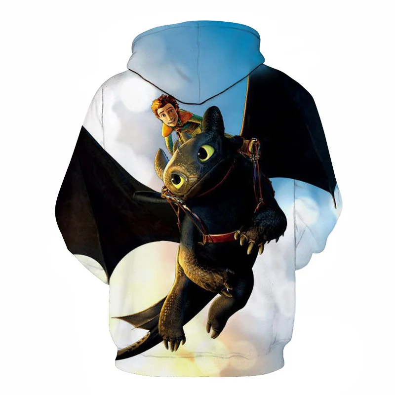 Cloudstyle Movie How To Train The Dragon Hoodies мужские толстовки в стиле хип-хоп с 3D принтом, беззубики, пуловеры, забавные худи унисекс