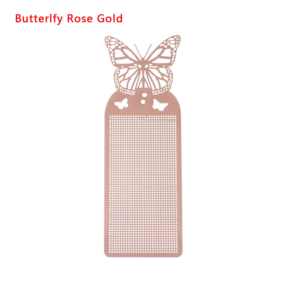 Butterlfy Rose Gold 1 шт. Милая бабочка сова, крест стежка металлическая Закладка Сделай Сам серебряное Золотое рукоделие Рукоделие Вышивка ремесла счетный крест-Набор для вышивки - Цвет: Butterlfy Rose Gold