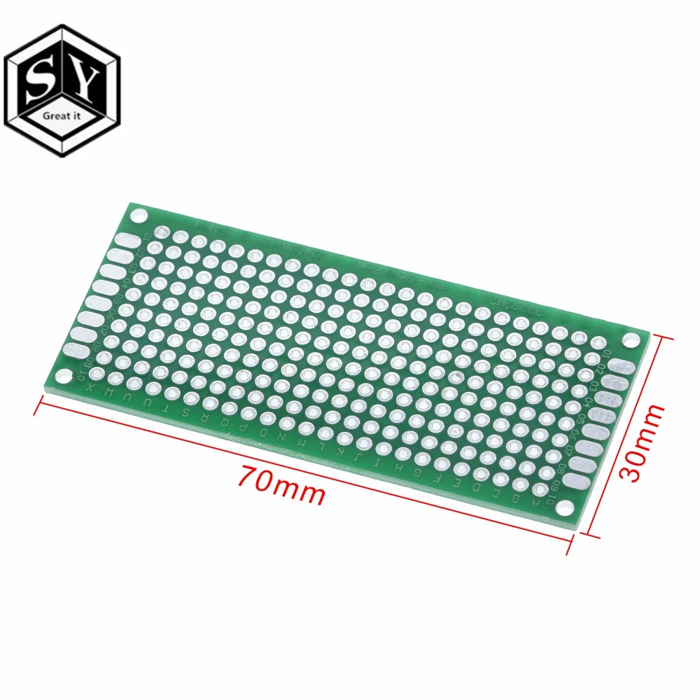 1 шт. Great IT 3 см x 7 см двухсторонний Прототип pcb 3*7 прото доска