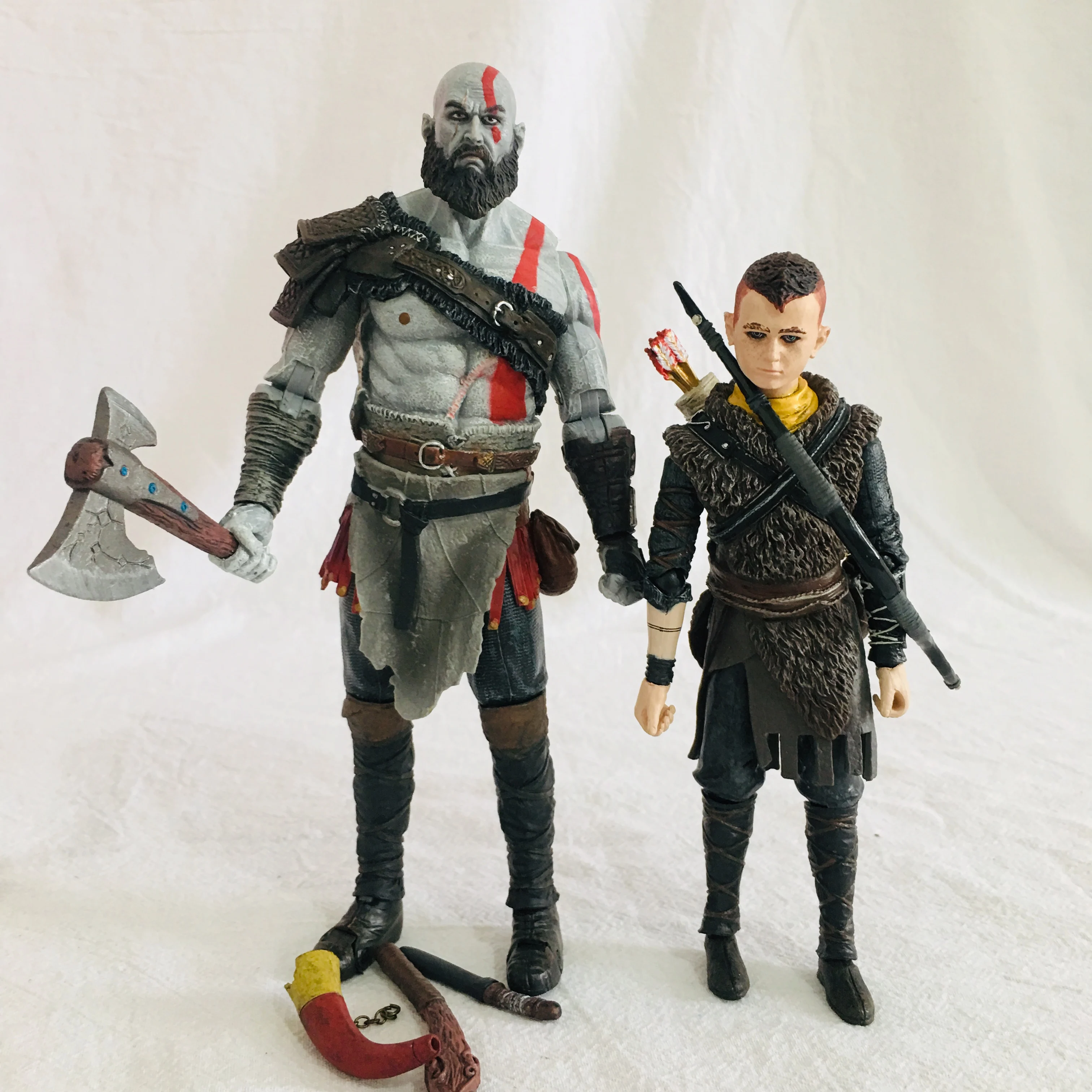 

Game God of War Figure Toy Kratos Atreus Action Doll ,Children Christmas Gift
