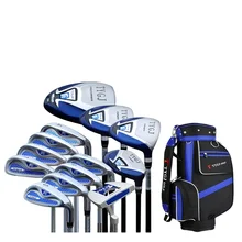 

Golf clubs set complete set right handed for men beginner 13 clubs with stand bag in blue color