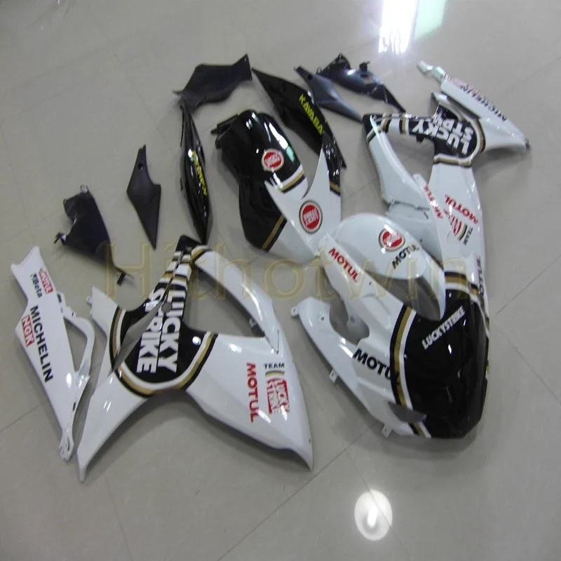 Заказной Комплект кузова мотоцикла для Suzuki GSX-R600 R750 K8 2008 2009 2010 GSXR750/600 Обтекатели+ болты+ литьевая форма черный M2 - Цвет: A