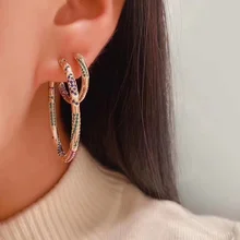 AccKing известный бренд дизайн круглые Красочные Серьги геометрический подарок для женщин ювелирные изделия Вечерние