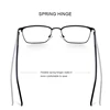 MERRYS DESIGN Men Luxury Titanium Alloy Square Optics Glasses Men Ultralight Eye Myopia Prescription Eyeglasses S2039 ► Photo 3/6