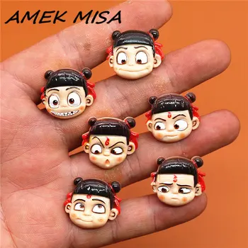 

Single Sale 1pcs Novel Grotesque Boy Shoe Charms Accessories Resin Cartoon Shoe Decoration for croc jibz Kid's Party X-mas Gifts