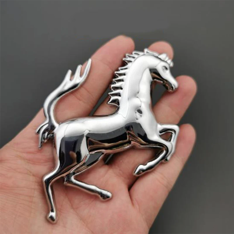 3D Stickers Metal Running Horse Emblem badge Decal For Ferrari Car Window  Bumper Body Sticker Car Styling Accessories - AliExpress