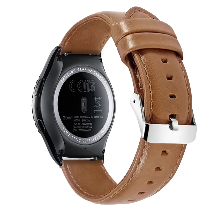 Essidi 20 мм Geniue кожаный ремешок для samsung Galaxy Active 2 40 44 мм Премиум кожаный умный Браслет ремешок для Galaxy Active 40 мм