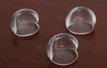

DHL 1000pcs Rubber Ball Transparent L Shape Baby Safety Silicone Corner Protector Kids Soft Clear Table Desk Edge Corner Guards