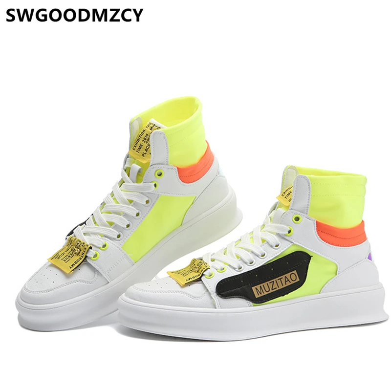 

Hip Hop Shoes Men Fashion Sneakers Shoes Men Leather Shoes Designer Brand High Top Sneakers Zapatillas Hombre Casual Buty Meskie
