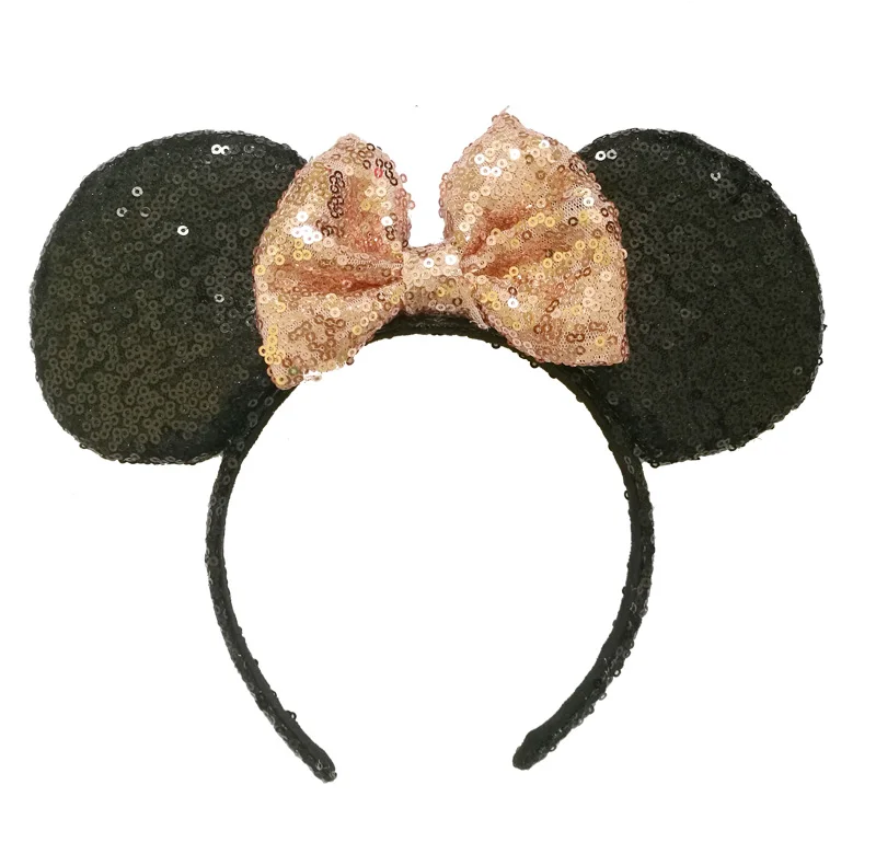 headband 23 10 шт уши Минни-Маус оголовье Блестки для волос бантики, аксессуары для волос фестиваль Рождество DIY оголовье для девочек Женский подарок - Цвет: headband 23