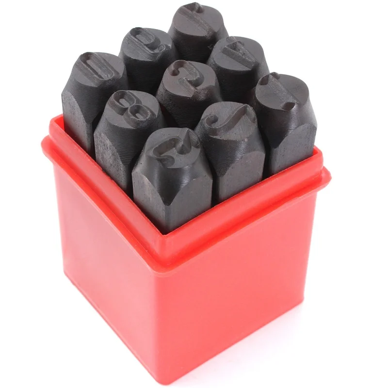 

Stamps Numbers Set Punch Steel Metal Tool Case Craft Hot 4mm