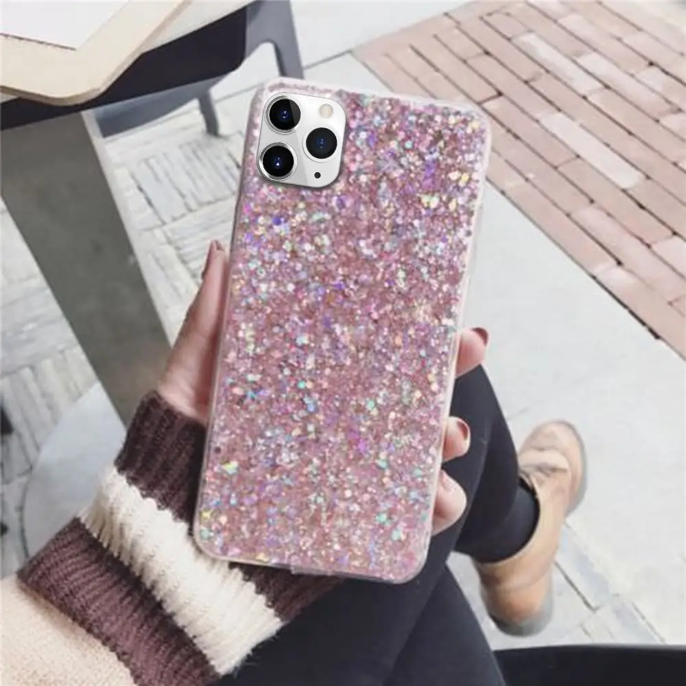 LLZ. COQUE 2 шт. Алмазный чехол для телефона для IPhone 11 Pro XS Max XR X 6 6S Plus 5 5S SE 7 8 Plus Блестящий силиконовый чехол Funda Capas