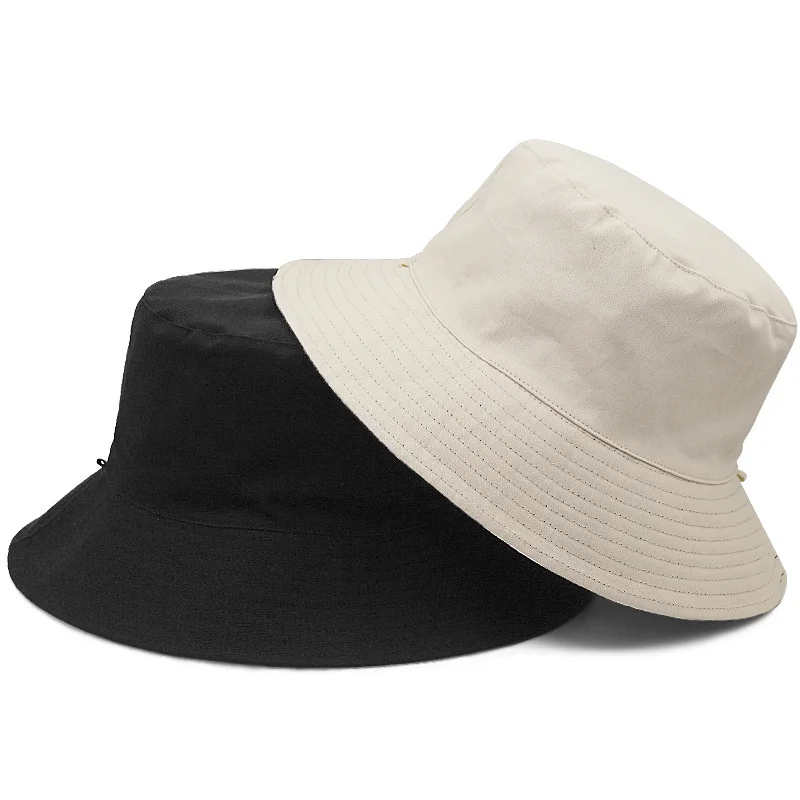 Sun Hat Dad Fishing Large Size Sun Hat Lady Outdoors Beach Oversize Bucket Hats Big Bone Man Plus Size Panama Hats 55-59cm 60-65cm