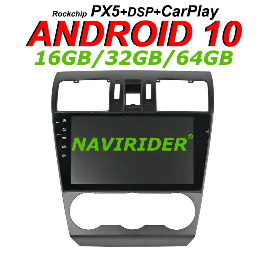 Navirider GPS навигация для Subaru Forester 2015 2016 автомобильный android 10 8 core 64 Гб rom HD радио плеер