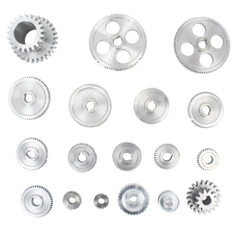 Promotion! 18Pcs/Set CJ0618 Metal Gears Mini Lathe Gear Metal Cutting Machine Tool Gear