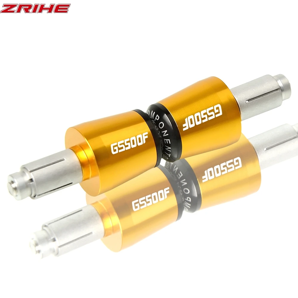 Рукоятка концы 7/" CNC алюминиевые рукоятки мотоцикла концы руля крышки для SUZUKI GS500F