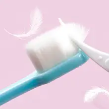 Ультра-тонкая зубная щетка мягкая зубная щетка из волокна Антибактериальная портативная Очищающая зубная щетка для взрослых зубная гигиена окружающей среды Br H4L4