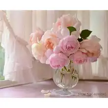 Картина по номерам рамки Раскраска по номерам домашний декор картины цветы ваза украшения RSB8482