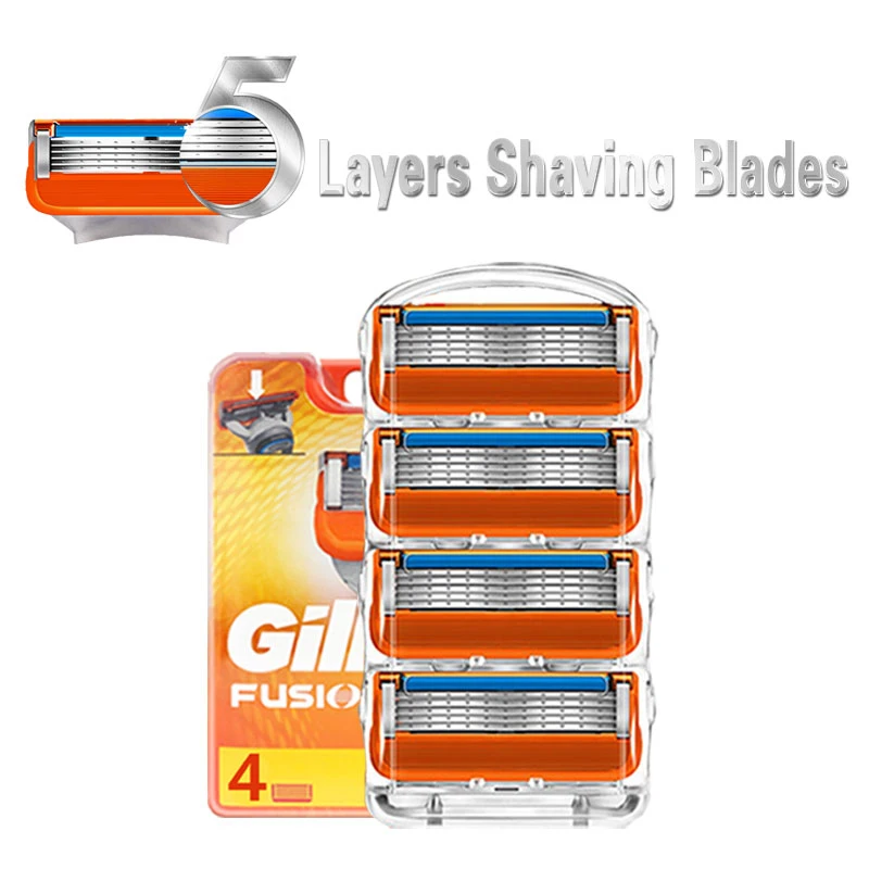Бритвенные лезвия для Gillette Fusion 5 сменных головок лица бритва кассеты мужчин