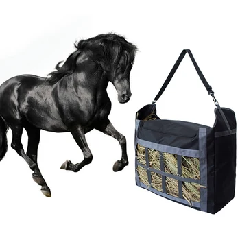 

Nylon Hay Tote Bag With Adjustable Strap Large Capacity Hay Pouch Bag Heavy Duty And Durable Easy To Fill And Carry