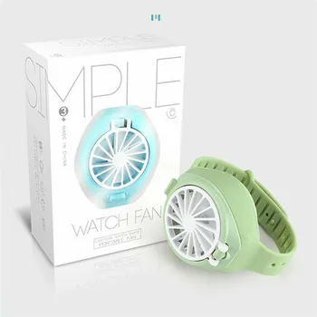 

Handheld Electric Mini Watch Simple Fan Portable Summer rechargeable USB Folding Fashion Pocket Small Fan