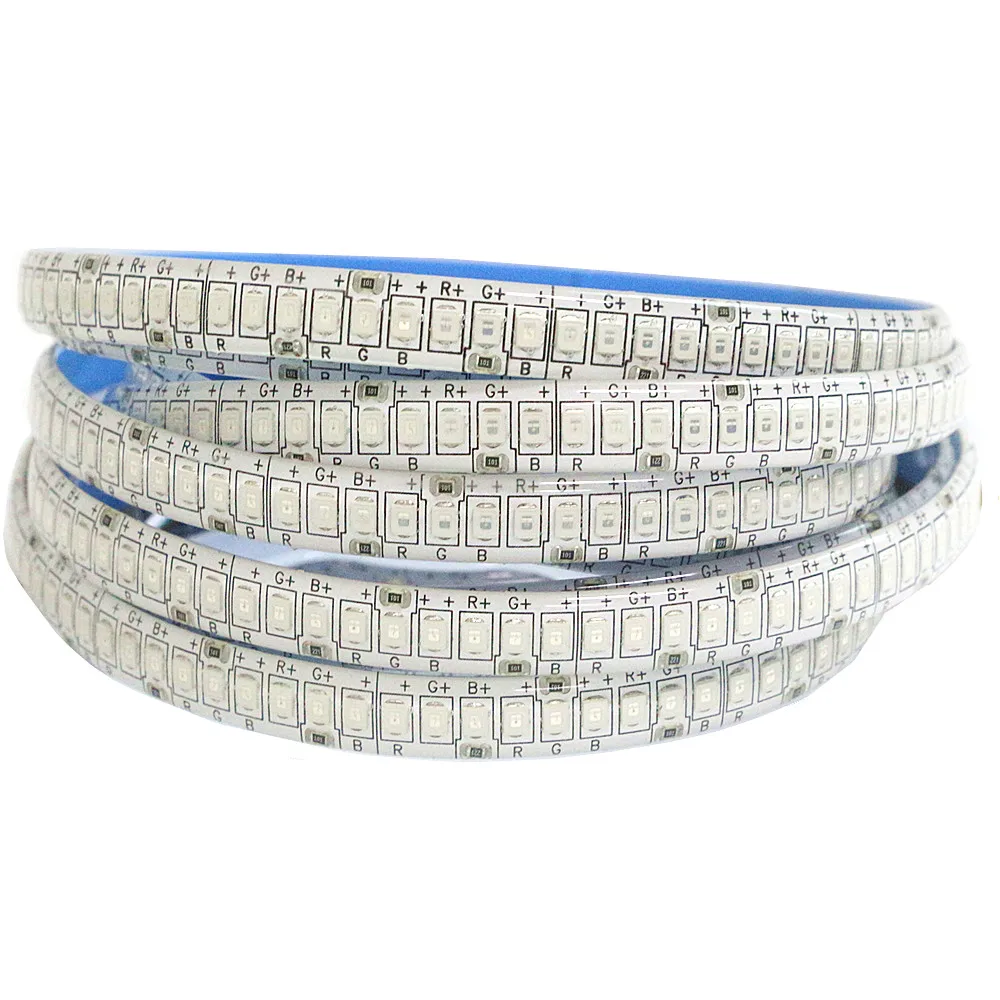 5 м/лот DC12V 60 светодиодов/м 120 светодиодов/м яркий SMD 2835 RGB светильник s водонепроницаемая гибкая ленточная лампа DC24V 240 светодиодов/м светодиодный светильник