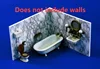 1:35 scale die-casting resin scene bureau WWII resin bathroom combination model unpainted free shipping 35555 1