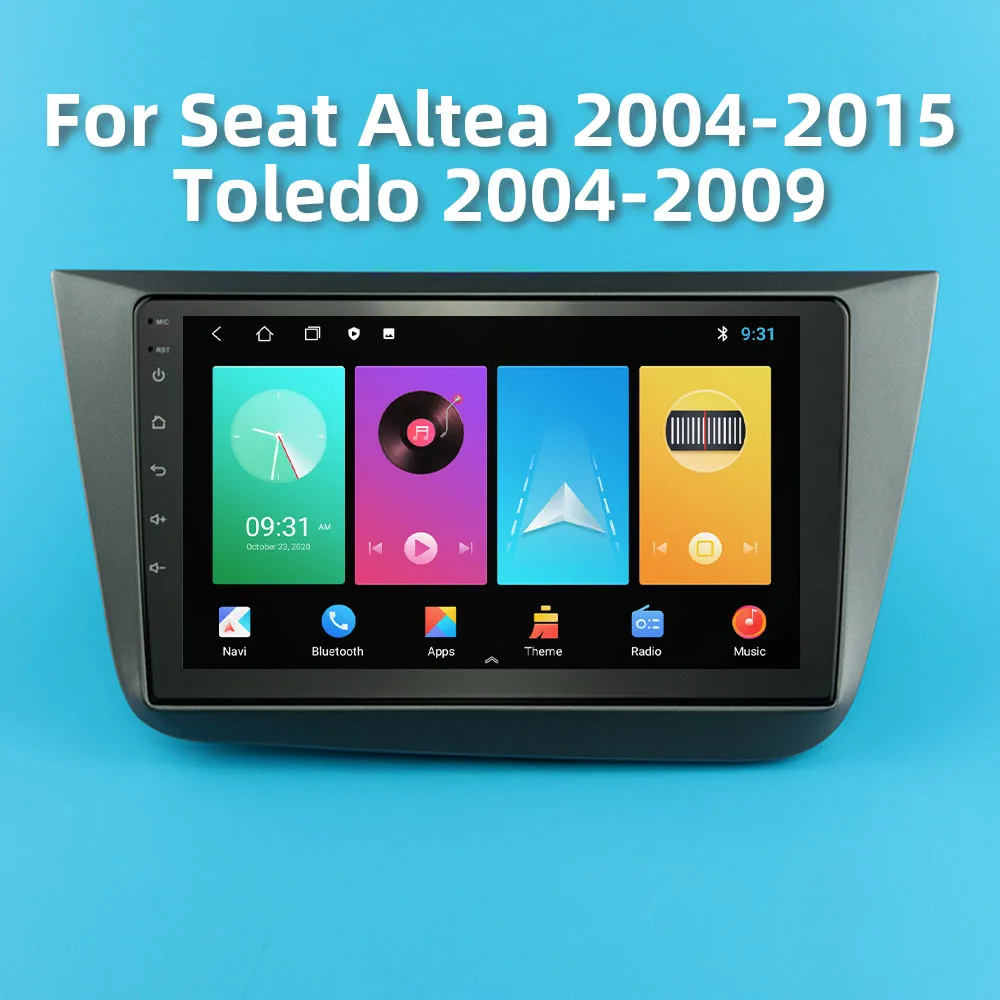 Автомагнитола 2 Din на Android для Seat Altea 2004-2015 Толедо 2004-2009 дюймов экран 9 GPS-навигация