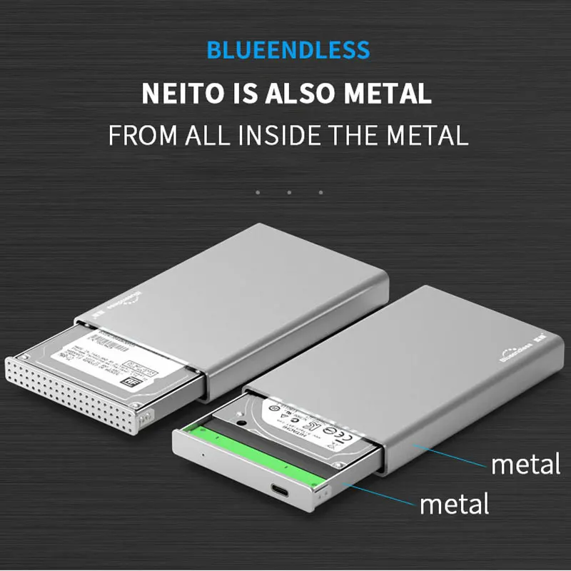 Корпус для жесткого диска USB 3 1 Gen2 SATA HDD SSD чехол 2 5 дюйма 7 15 мм|Корпус диска| |