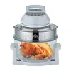 17L Home Air Fryer 220V Intelligent Microcomputer Nonstick Pan Oil Free Bake Transparent Glass Roasted Chicken Sweet Potato Oven 2