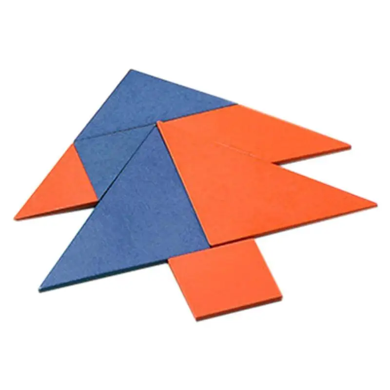 2 набора, креативная настольная игра Tangram, Детская логическая пространственная обучающая головоломка, развивающая выносливость и концентрацию