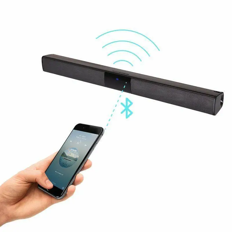 TV Wireless Bluetooth-Compatible Speaker Home Theater Sound Bar System Subwoofer 3D Stereo Surround For Game Consoles PC Laptop