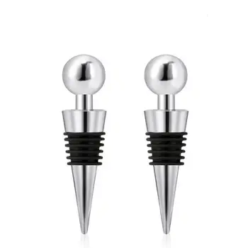 

Round Head Short Mandrel Wine Bottle Stopper Reusable Wine Saver Cap Stainless Steel Champagne Sealer LX1750