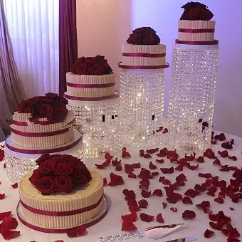 

FREE Shippping 4pcs/Lot K9 Crystal Wedding Cake Stand Decoration